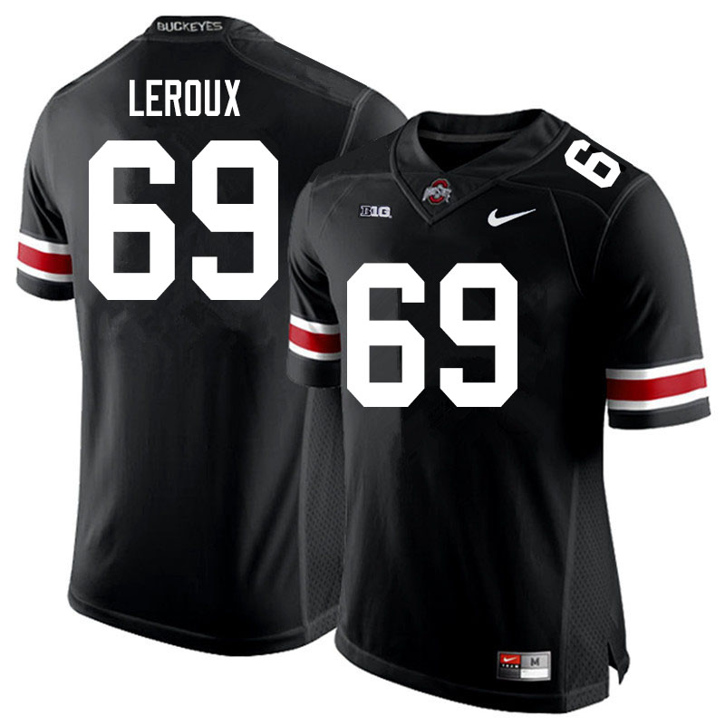 Ohio State Buckeyes #69 Trey Leroux College Football Jerseys Sale-Black